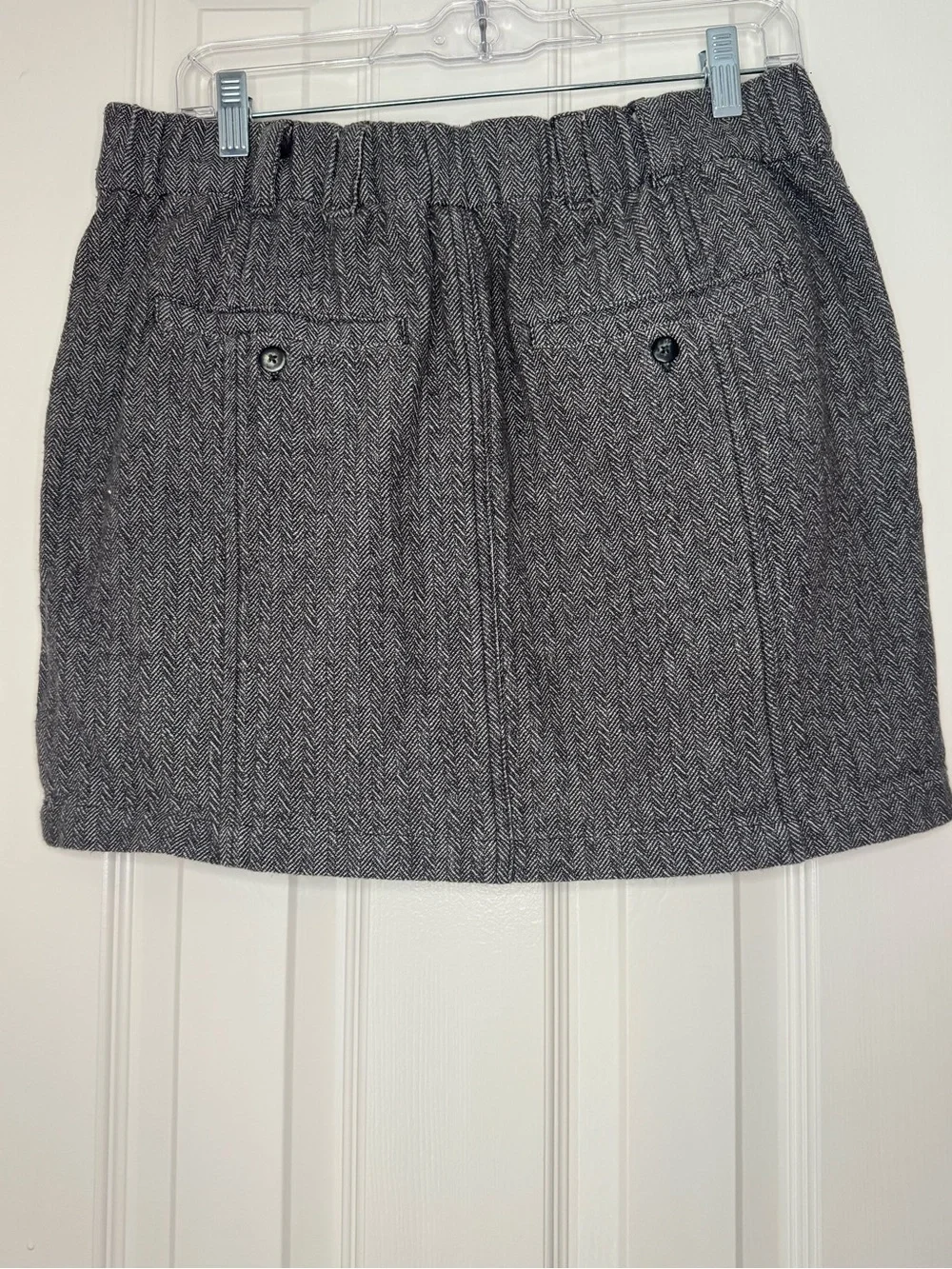 Free People Pop Preppy Gray Tweed Mini Skirt